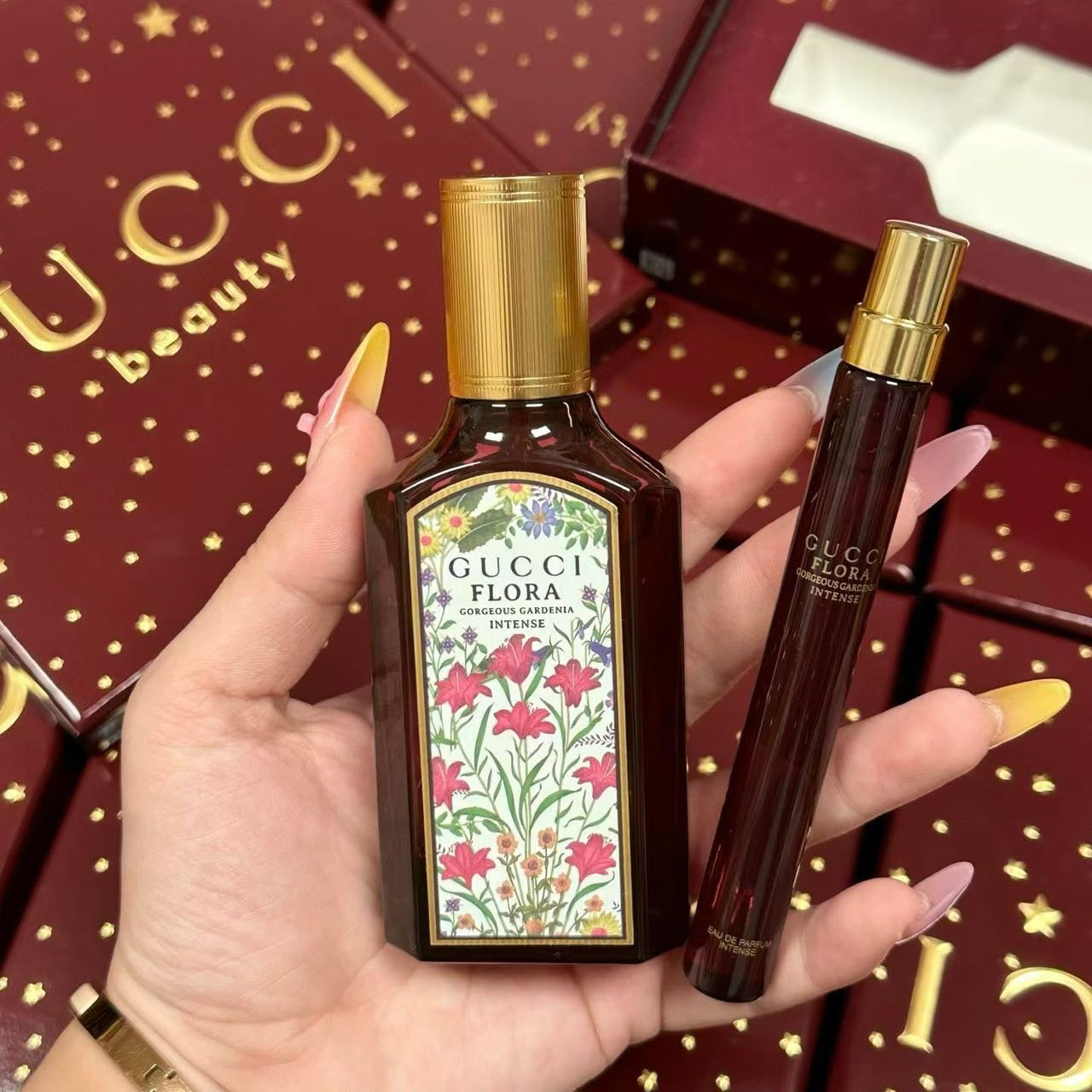 供應商現貨🌸免稅正品 GUCCI古馳綺夢馥梔香水兩件套聖誕限定禮盒50ml➕10ml❤ | 預訂 逢星期一，三返倉執貨 其後約3-5個工作天寄出