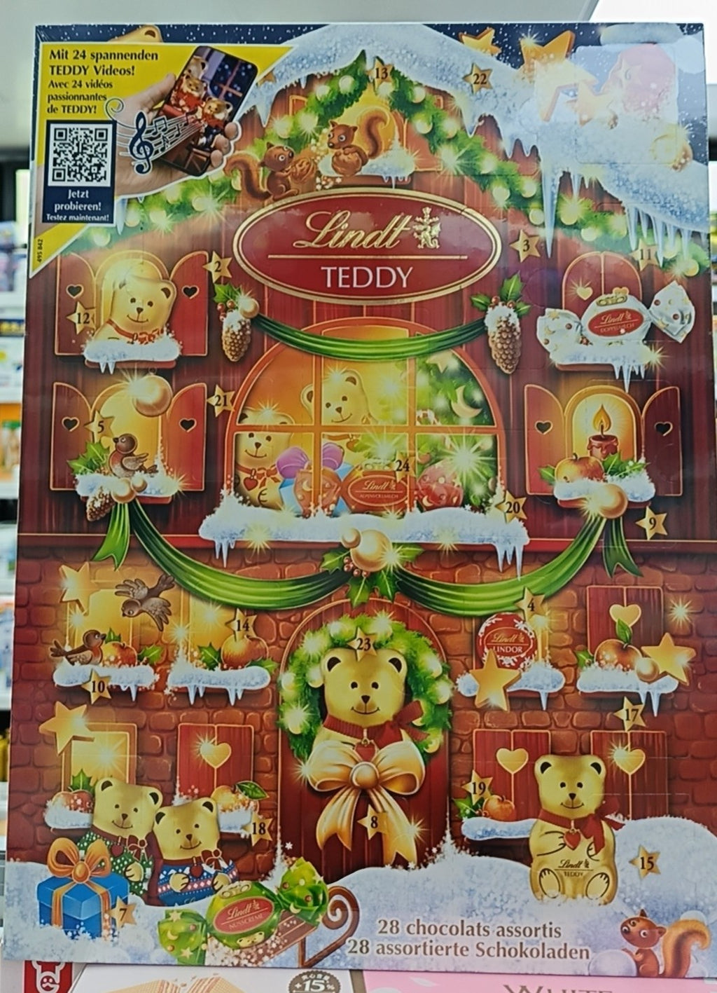 供應商現貨 幾百盒 售完即止🌸❤️🔥朱古力季節嚟啦❤️🔥法國🇫🇷Lindt 瑞士蓮日曆Lindt泰迪熊 到期日2026年3月31 | 預訂 逢星期一，三返倉執貨 其後約3-5個工作天寄出