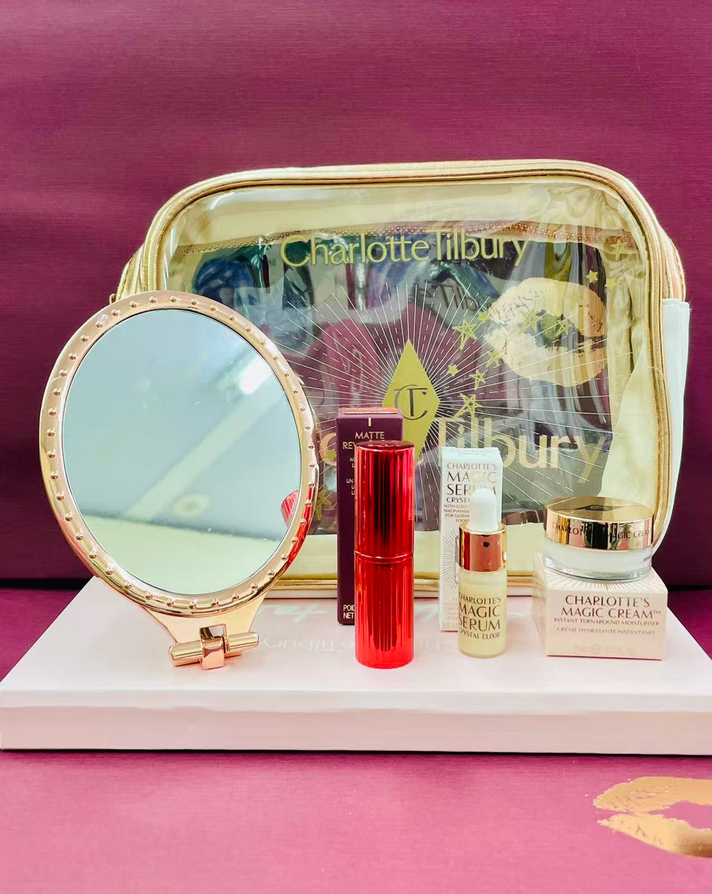 供應商現貨🌸免稅正品 Charlotte Tilbury CT透明化粧包套 | 預訂 逢星期一，三返倉執貨 其後約3-5個工作天寄出