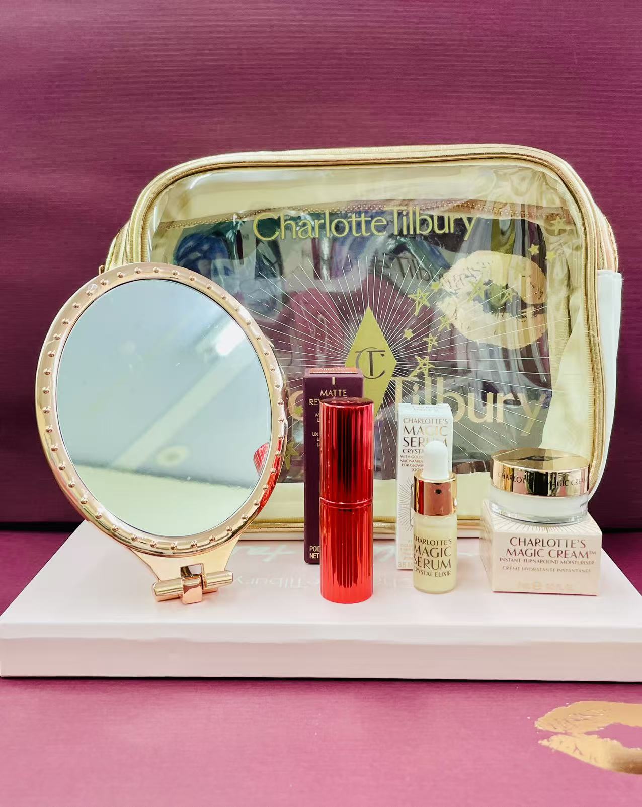 供應商現貨🌸免稅正品 Charlotte Tilbury CT透明化粧包套 | 預訂 逢星期一，三返倉執貨 其後約3-5個工作天寄出