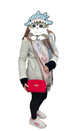 【24小時網站自助下單】供應商現貨🌸❤🔥Chanel香奈兒紅色山茶花化粧包（冇鏈）套裝❤🔥 | 預訂 逢星期一，三返倉執貨 其後約3-5個工作天寄出