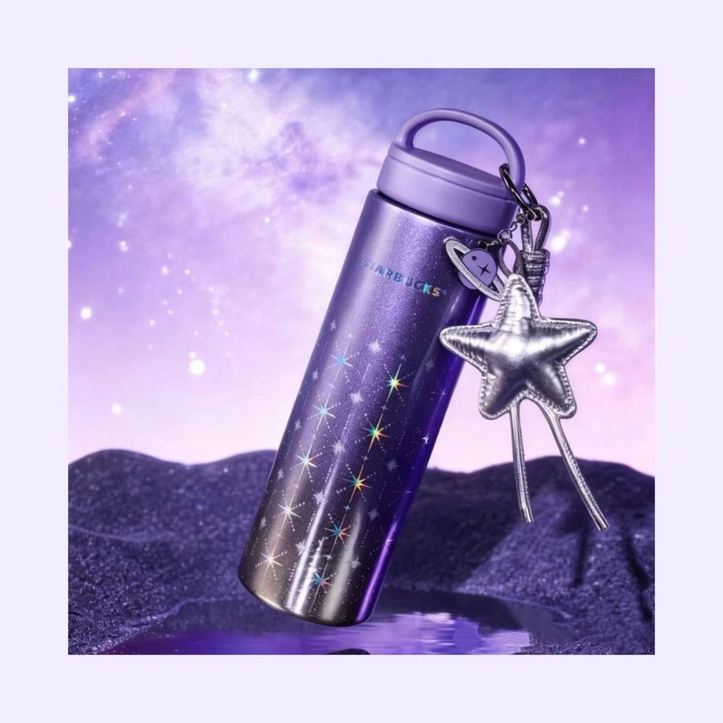 【24小時網站自助下單】🌸💜Starbucks 2026中國限定紫夜星河系列星星款不銹鋼保溫杯700ml配星星掛飾星星💜 | 預訂約1-2星期 娉婷貿易公司 Exquisite Beauty Trading Company