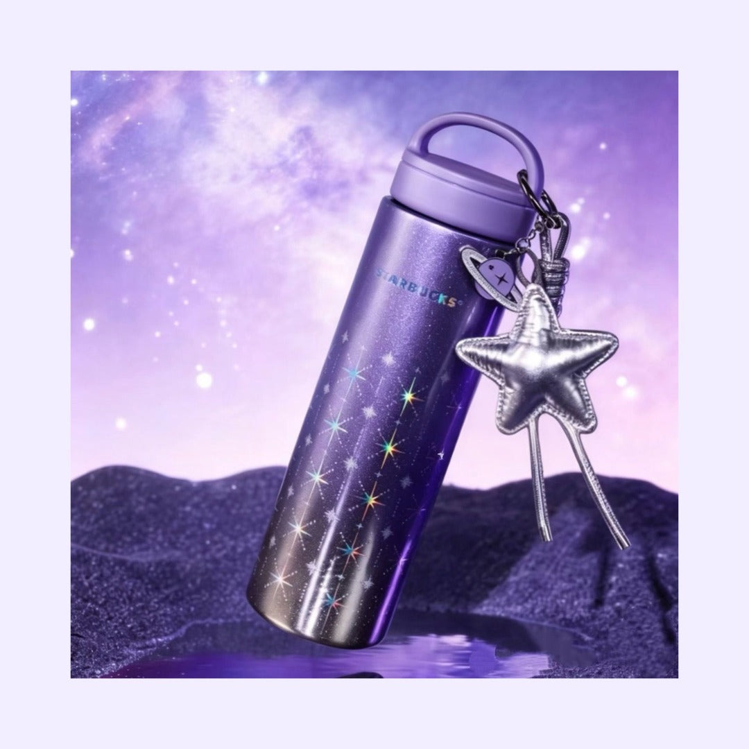 【24小時網站自助下單】🌸💜Starbucks 2026中國限定紫夜星河系列星星款不銹鋼保溫杯700ml配星星掛飾星星💜 | 預訂約1-2星期 娉婷貿易公司 Exquisite Beauty Trading Company