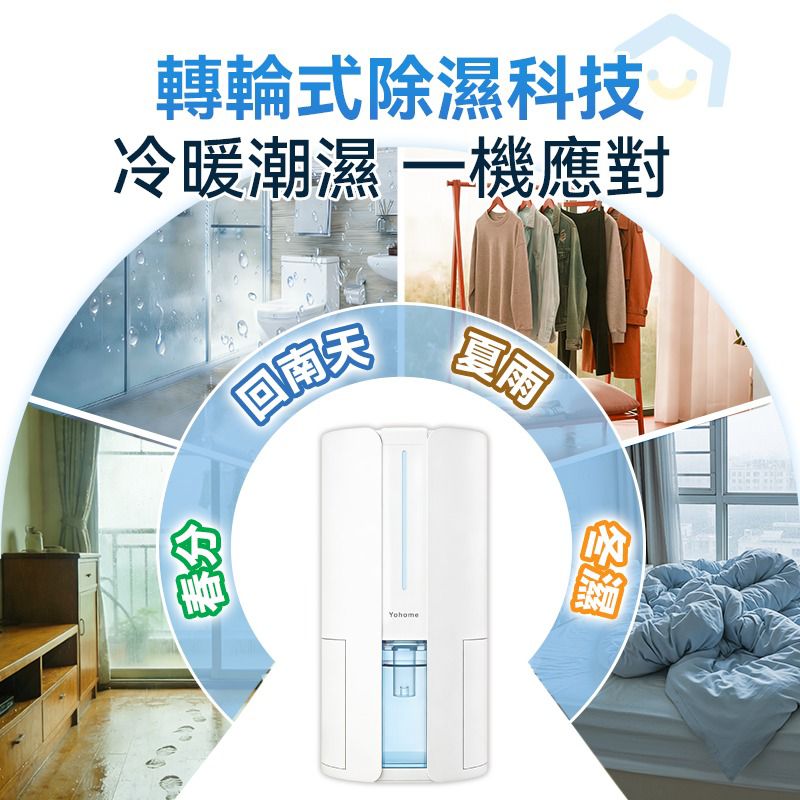 【24小時網站自助下單】現貨🌸【全新上市】日本Yohome 轉輪式Dual-Dry專利四季控濕暖風乾衣4L大空間抽濕機 原裝行貨一年保養 | 落單後約3-5個工作天寄出