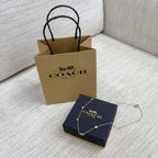 【24小時網站自助下單】🌸Outlet正品 Coach Signature Crystal Necklace | 預訂約1-2星期 娉婷貿易公司 Exquisite Beauty Trading Company