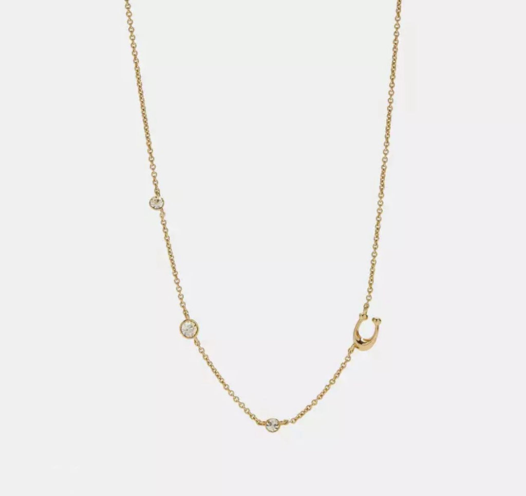【24小時網站自助下單】🌸Outlet正品 Coach Signature Crystal Necklace | 預訂約1-2星期 娉婷貿易公司 Exquisite Beauty Trading Company